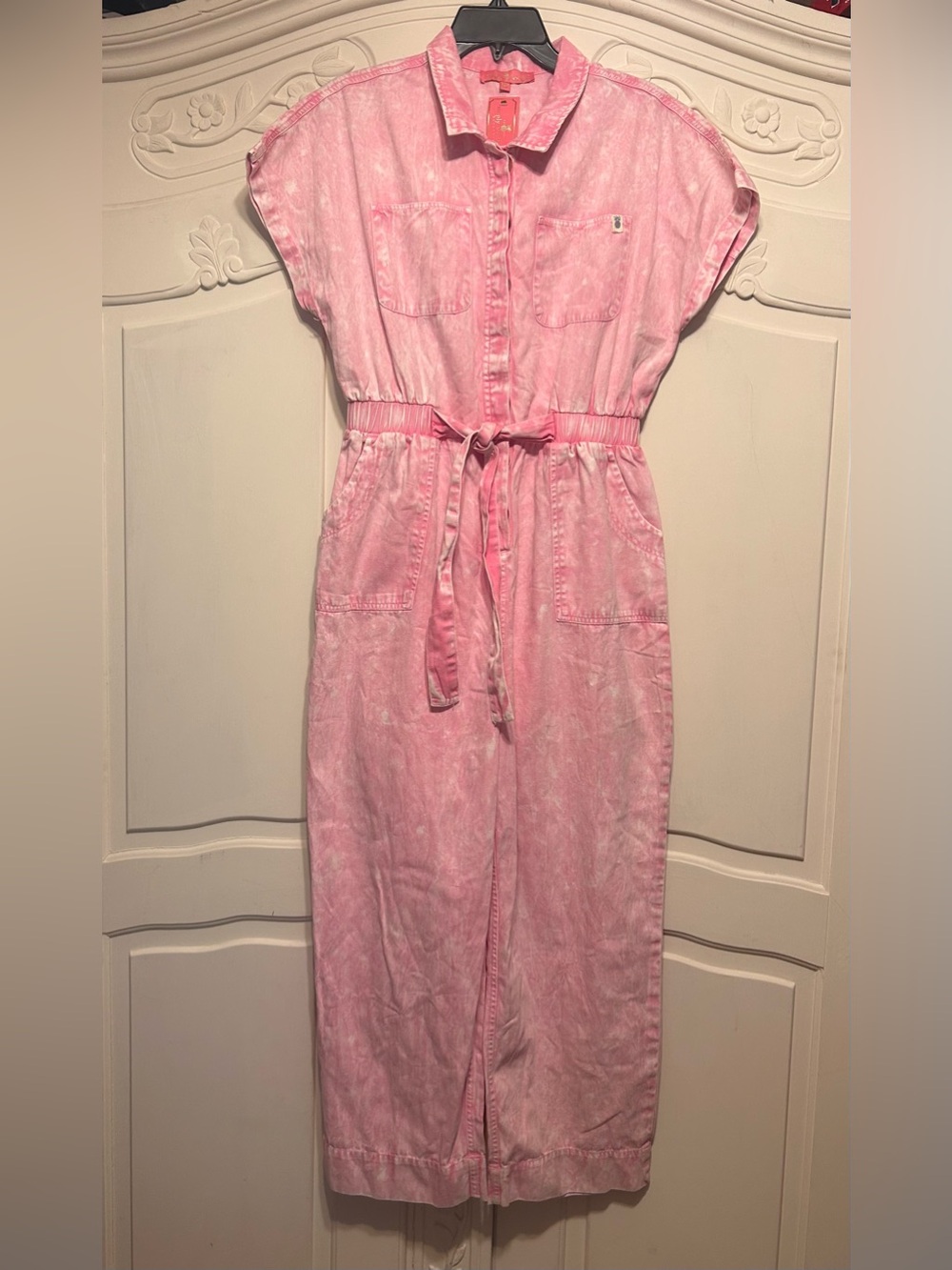 Simply Southern Soft Pink Tie-Waist Jumpsuit